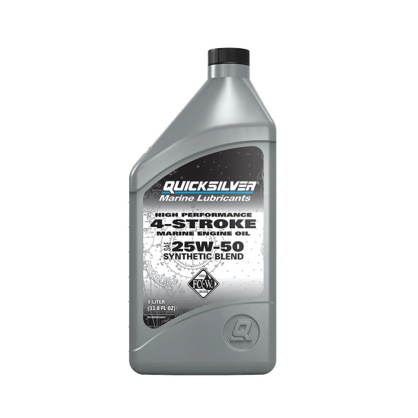 Mercury High Performance 25W-50 FourStroke Oil (1 Liter) 8M0053662