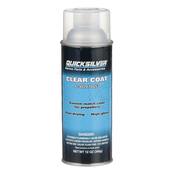 Quicksilver Clear Coat Enamel Spray Paint (12 oz) 802878Q53