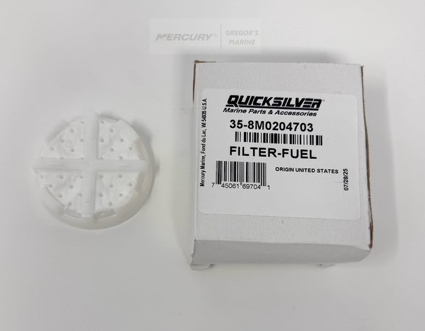 Mercury Water Separating Fuel Filter Disc (Gen III Fuel Cooler) 8M0204703