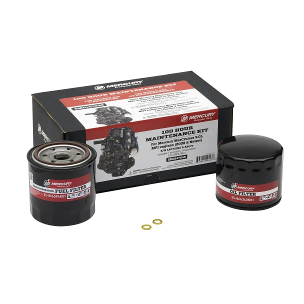 Mercury MerCruiser OEM 3.0L MPI Sterndrive 100-Hour Maintenance Kit 8M0147049