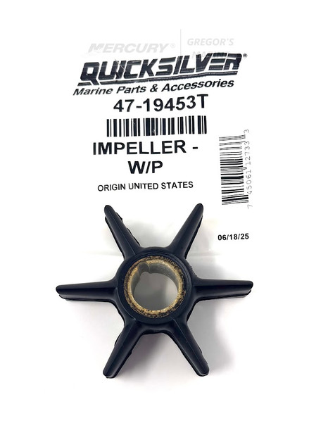 Mercury Water Pump Impeller, 30HP-60HP FourStroke 19453T