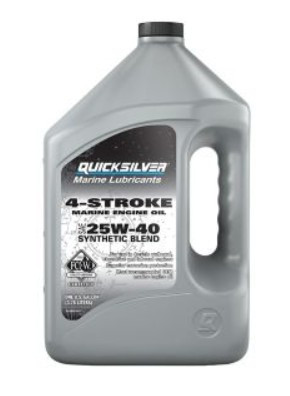 Mercury-Mercruiser 92-8M0078623 Quicksilver SAE 25W40 Synthetic Blend Oil 1 Gal