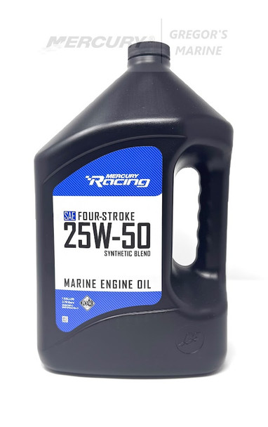 MERCURY OEM 25W-50 OIL RACING GAL, 8M0078014