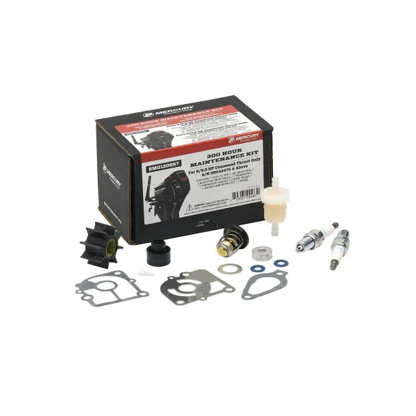 Mercury OEM 8HP-9.9HP FourStroke Command Thrust 300-Hour Maintenance Kit 8M0120867
