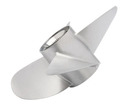 Mercury Bravo Three Front Propeller 19" Pitch LH (4-Blade Stainless Steel) 8M8022340
