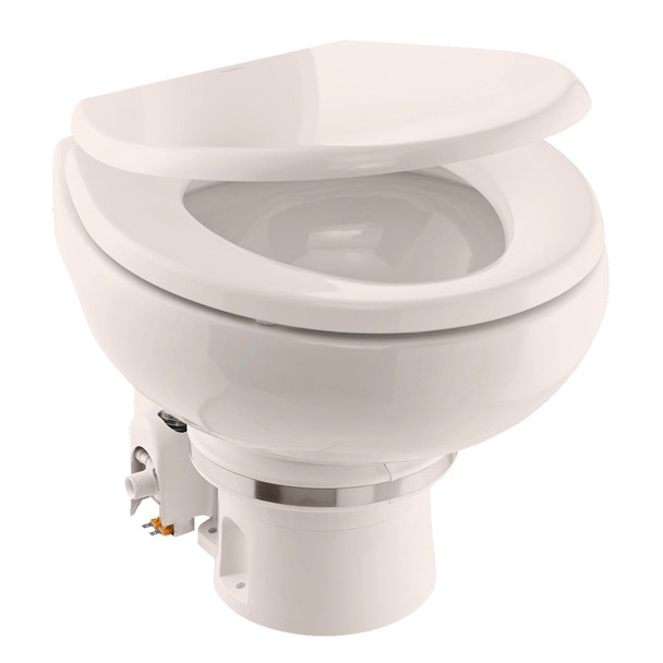 Dometic MasterFlush MF 7120 - Bone - Electric Macerating Toilet w\/Orbit Base  Slow Close Seat - Freshwater - 12V [9610007272]