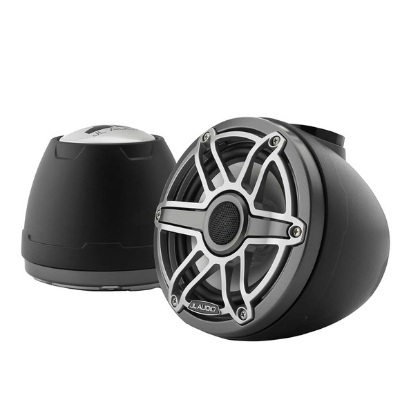 JL Audio M6 VeX Series 6.5" Enclosed Coaxial Speakers w\/Titanium Sports Grilles - M6-650VEX-Mb-S-GmTi [010-03263-00]