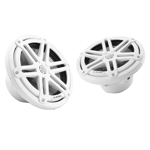 JL Audio M3 Series 7.7" Marine Coaxial Speakers w\/Gloss White Sport Grilles - M3-770X-S-Gw [010-03068-00]