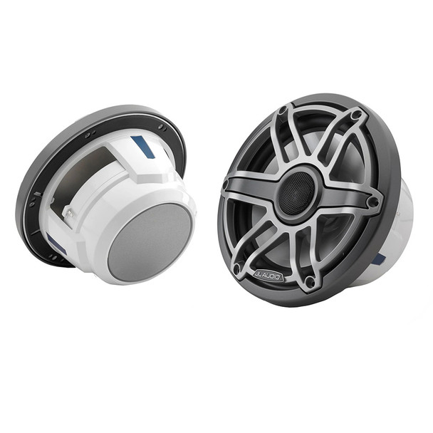 JL Audio M6 Series 7.7" Marine Coaxial Speakers w\/Titanium Sport Grille - M6-770X-S-GmTi [010-03075-00]