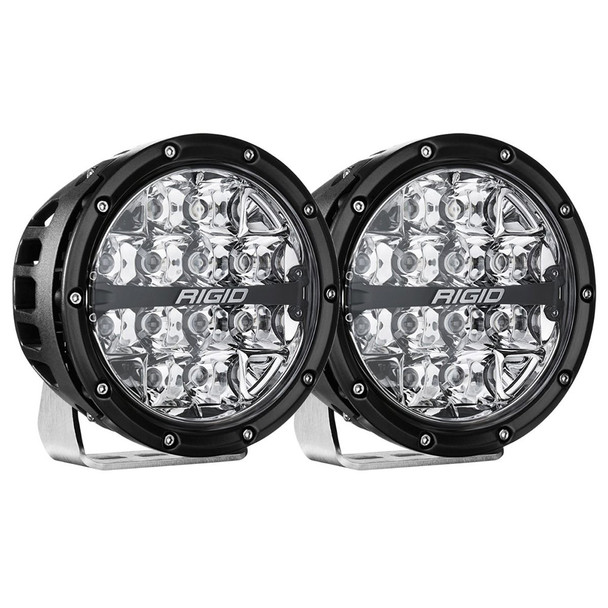 RIGID Industries 360-Series RGBW 6" Offroad Lamp Spot Beam w\/RGBW Backlight Pods - Set of 2 [36412]