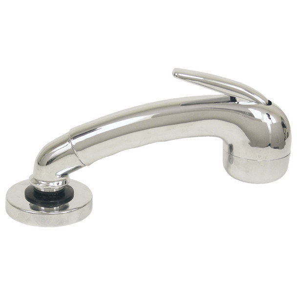 Scandvik Chrome Euro Sprayer w\/6' Black Nylon Hose [14041]