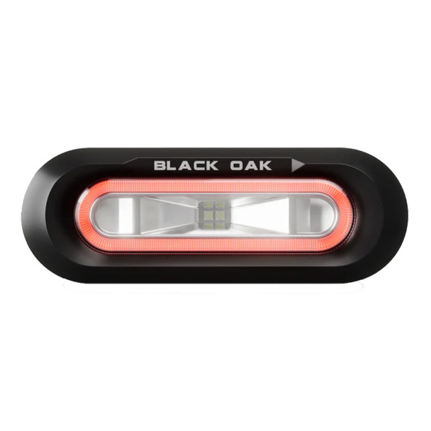 Black Oak Low Pro Flush - Black Housing - Red LED [LPS-FR]