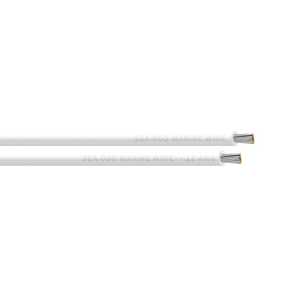 Sea-Dog 12 AWG White Primary Wire - 100' [8012052]