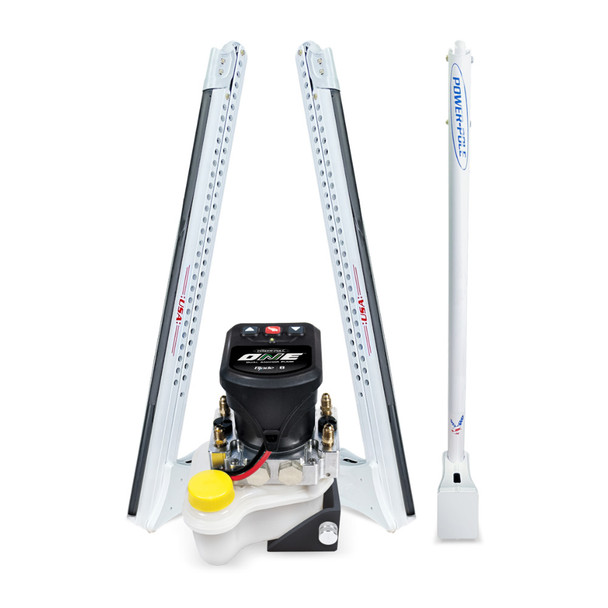 Power-Pole Blade ONE Pump BLS Shallow Water Anchor System - 8' - Dual Blade - USA Themed Color [PP-2-BLS-8-250E]