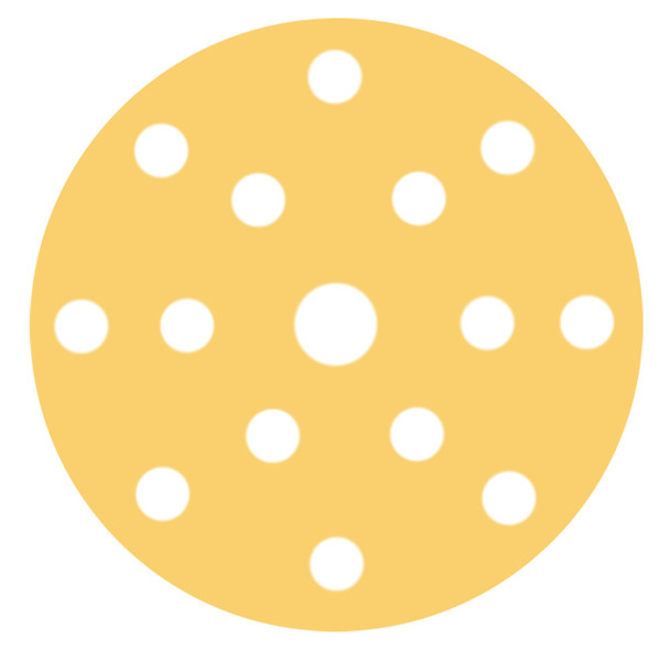 RUPES MULTIPURPOSE Paper Abrasive Discs 150MM (6") - 15 Holes - P400 Grit *Box of 100pcs [9.45PD400]