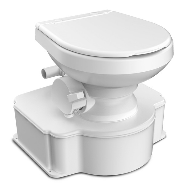 Dometic White M65 Marine Gravity Toilet - Standard Seat Size w\/Foot Pedal [312070001]