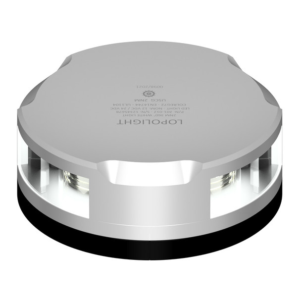 Lopolight Masthead\/360-Degree Light - 2NM - Silver Housing w\/FB Base [201-020-FB]