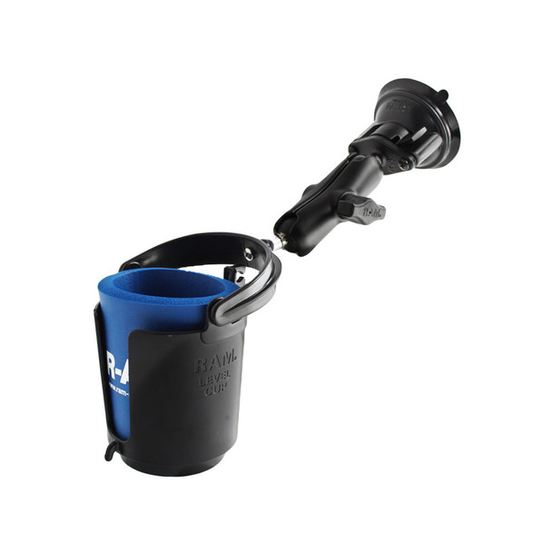 RAM Mount Drink Cup Holder w\/Suction Base [RAM-B-132SU]