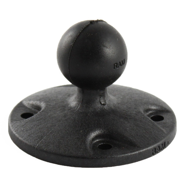 RAM Mount 2.5" Composite Round Base w\/1" Ball [RAP-B-202U]