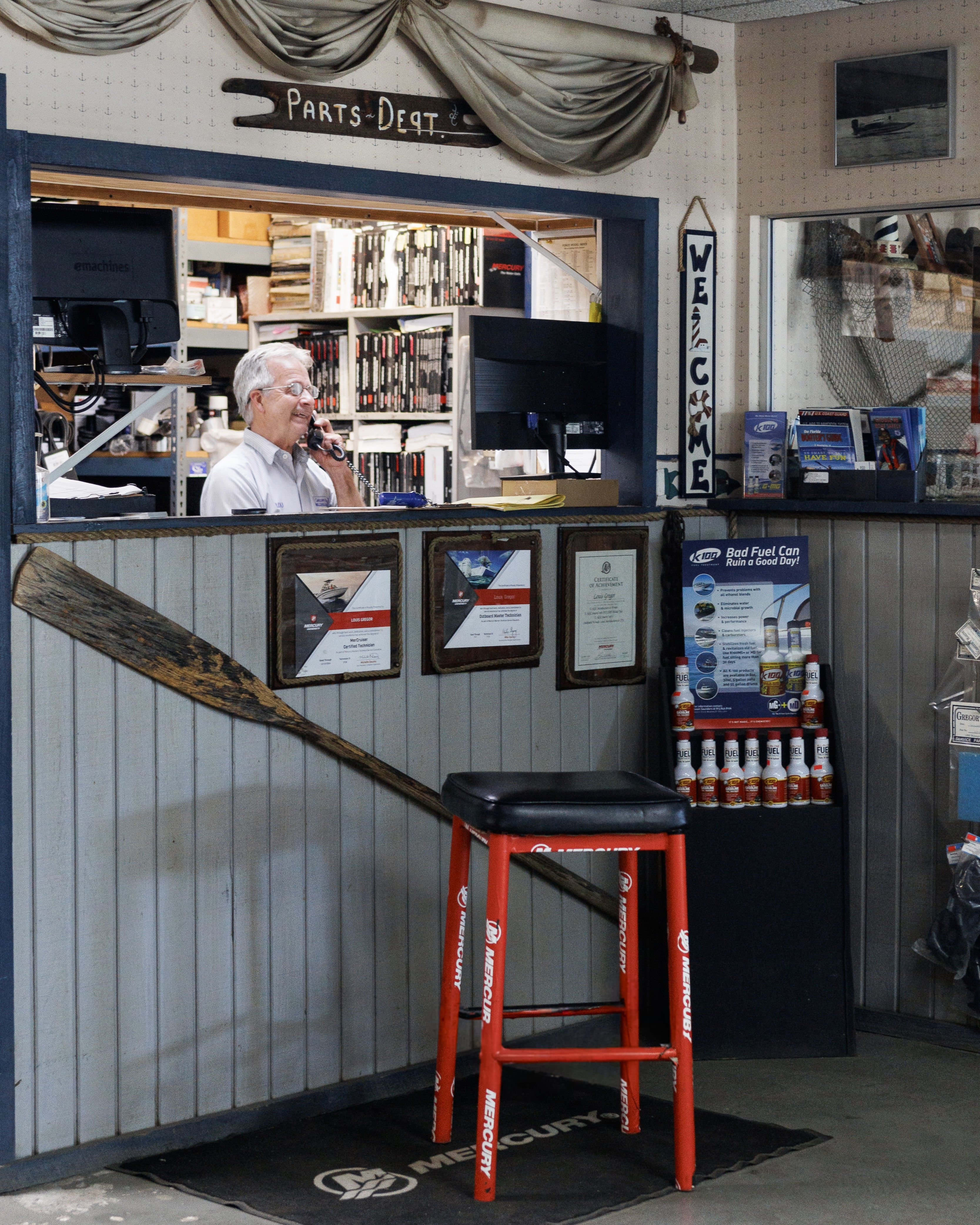 Inside Gregor's Marine