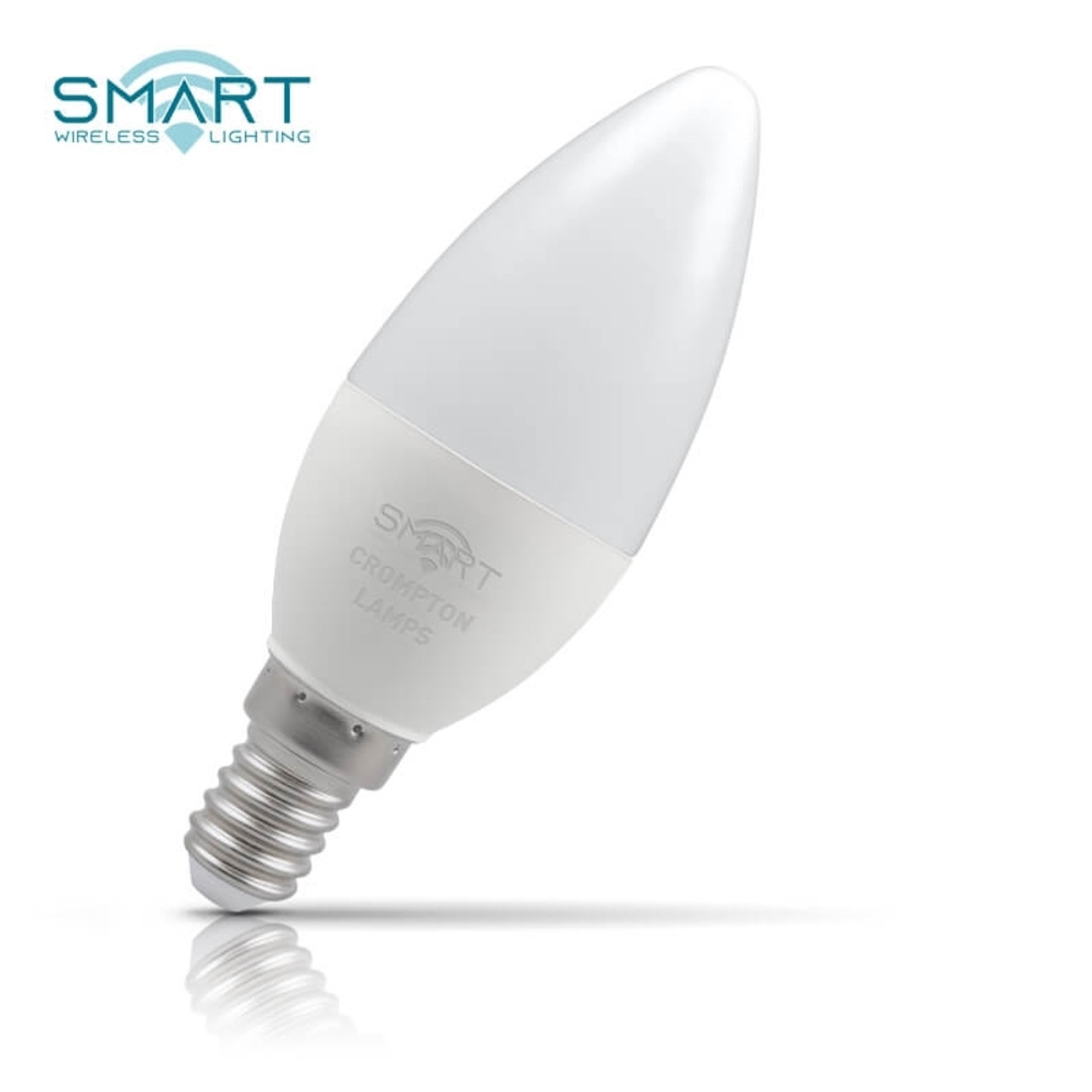 Crompton LED Smart WiFi Candle 5W E14 Dim 5-Pack Warm White + RGB
