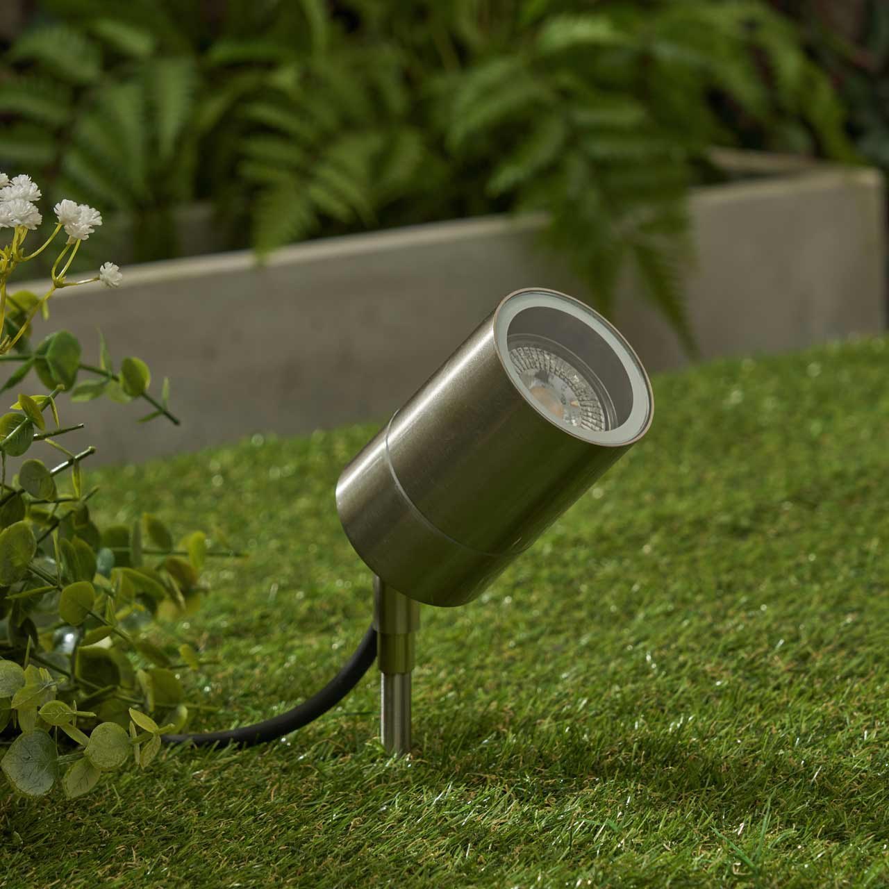 Zink LETO Dual Mount Outdoor Spotlight Stainless Steel | SimplyLED