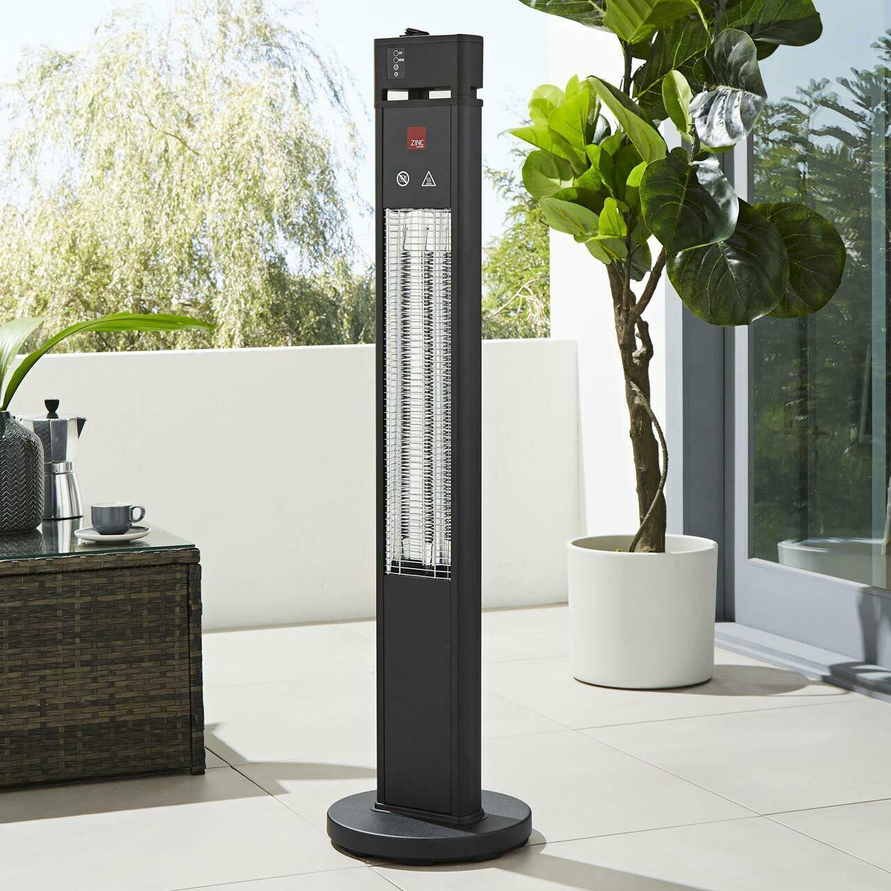 Zink Radiant Blaze 1600W Floor Standing Patio Heater | SimplyLED