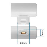 S14s twin oval peg single contact