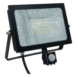 Phoebe LED Floodlight 50W Atlas-Mini PIR Sensor Cool White Black IP66 Image 2