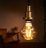 Osram Diamond LED Light Bulb Filament E27 4.5W (40W Eqv) Warm White Image 2
