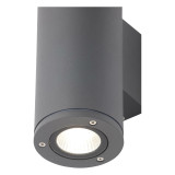 Zinc MIZAR 20W LED Outdoor Up and Down Wall Light Anthracite 3
