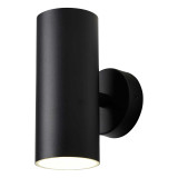 Zink MELO 10W LED Outdoor Up and Down Wall Light Black 2