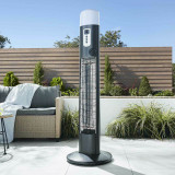 Zinc Radiant Amber 3000W Floor Standing Patio Heater with LED Light 2