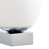 Spa Aglos LED Single Globe Wall Light 3W Cool White Opal Glass and Chrome 3