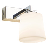 Spa Parga 1 Light Wall Light Opal Glass and Chrome 2