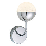 Spa Rhodes LED Single Wall Light 5W Cool White Crackle Effect and Chrome 2