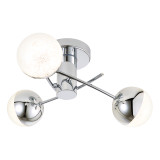 Spa Rhodes LED 5 Light Ceiling Light 15W Cool White Crackle Effect and Chrome 2