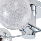 Spa Rhodes LED 5 Light Ceiling Light 15W Cool White Crackle Effect and Chrome 3