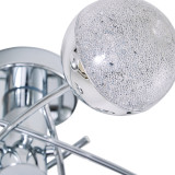 Spa Rhodes LED 5 Light Ceiling Light 24W Cool White Crackle Effect and Chrome 3