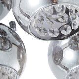 Spa Megara 3 Light Ceiling Light Decorative Crystal Smoke Glass and Chrome 3