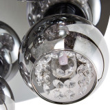 Spa Megara 5 Light Ceiling Light Decorative Crystal Smoke Glass and Chrome 3