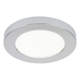 Spa 139mm Tauri LED Flush Ceiling Light Ring Chrome 2