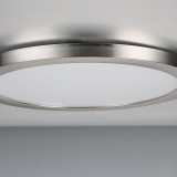 Spa 290mm Tauri LED Flush Ceiling Light Ring Satin Nickel 2