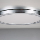 Spa 290mm Tauri LED Flush Ceiling Light Ring Chrome 2