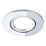Spa Como LED Tiltable Fire Rated Downlight 5W Dimmable Cool White Chrome IP65 2