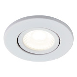 Spa Como LED Tiltable Fire Rated Downlight 5W Dimmable Cool White Matt White IP65 2