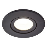 Spa Como LED Tiltable Fire Rated Downlight 5W Dimmable Cool White Satin Black IP65 2