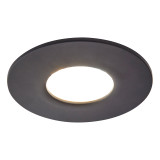 Spa Rhom LED Fire Rated Downlight 8W Dimmable IP65 Tri-Colour CCT Satin Black 2