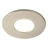Spa Rhom LED Fire Rated Downlight 8W Dimmable IP65 Tri-Colour CCT Satin Nickel 2