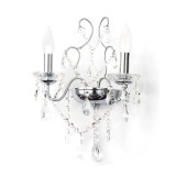 Spa Pro Annalee 2-Light Wall Light Crystal Glass and Chrome 2
